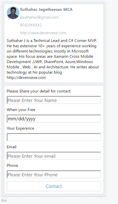 Microsoft Bot Framework