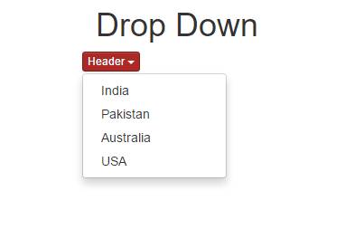 drop down