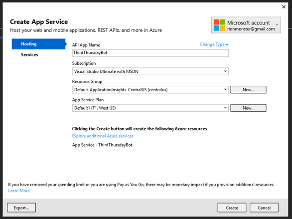 Microsoft Bot Framework 