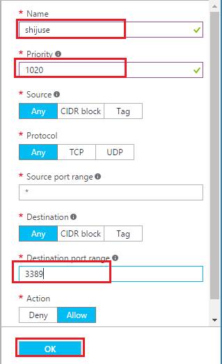  destination port range
