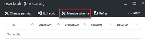 Manage Schema