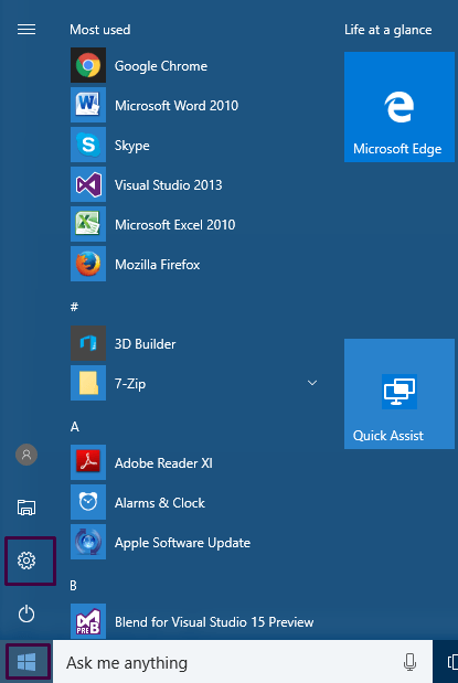 Start  Menu 