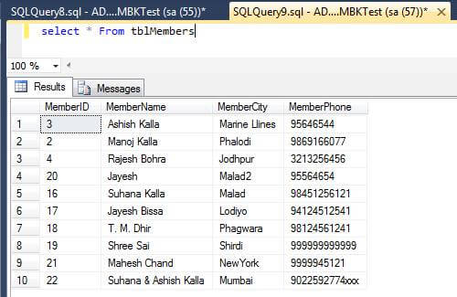 Store Procedure In SQL Server