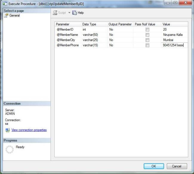 Store Procedure In SQL Server