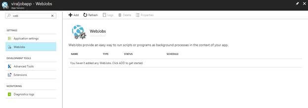 Web Job in Azure