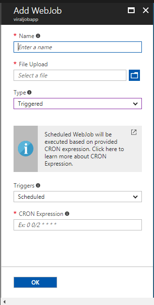 Web Job in Azure