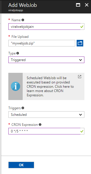 Web Job in Azure