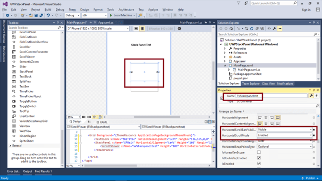 HorizontalScrollMode