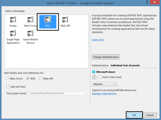 MVC Project Template