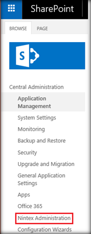 Nintex administration