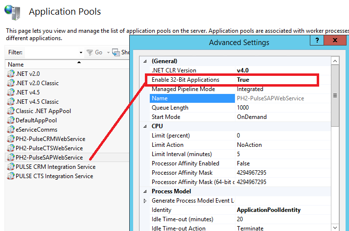 Enable 32-Bit Application