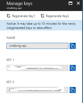 Bing Search API In Azure
