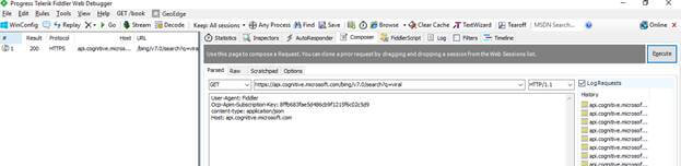 Bing Search API In Azure