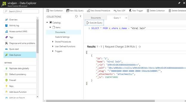 Document DB In Azure