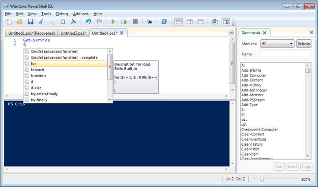 Inserting a code snippet