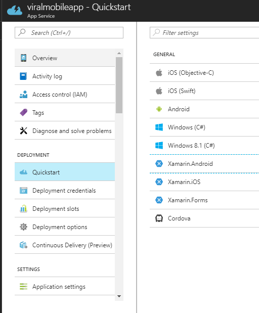 Azure Mobile Service