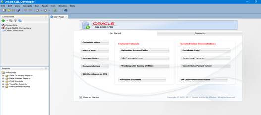 Sql developer Homepage