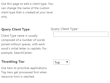 Query Client Type
