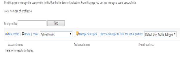 Manage User Profiles