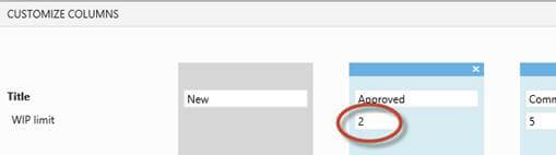Change the WIP limit