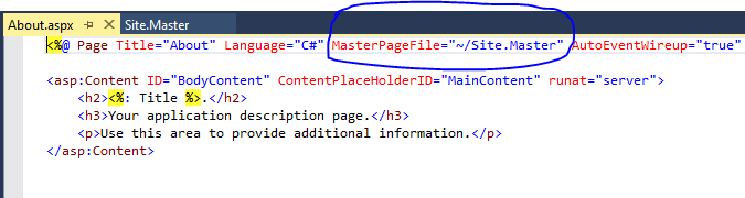 masterpage