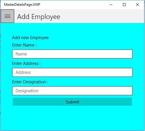 MasterDetailPage In Xamarin