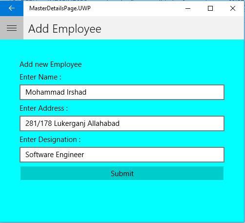 MasterDetailPage In Xamarin