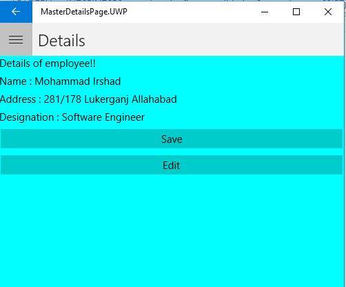 MasterDetailPage In Xamarin
