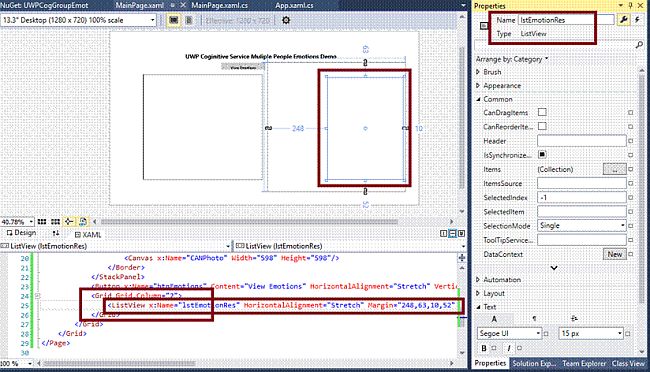 Multiple People Emotions in UWP 