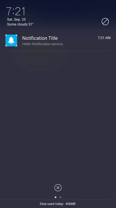 Notification Alert Android App