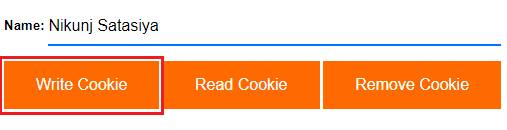 Screen For Write Cookie