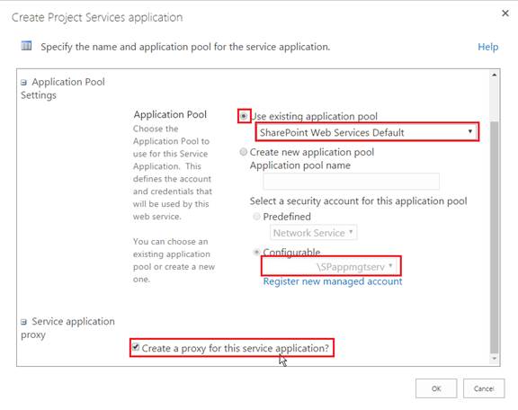 Project Services application