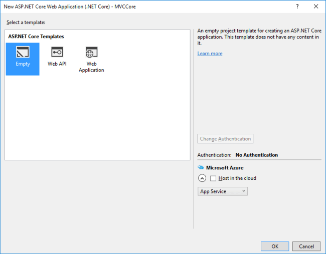 blank project structure