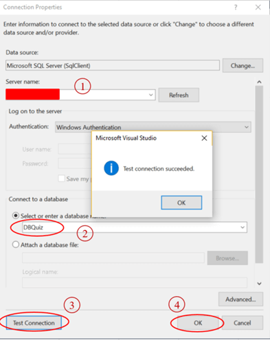 QUIZ Application With ASP.NET