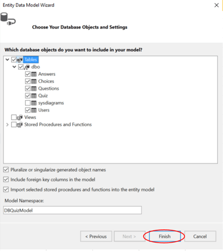 QUIZ Application With ASP.NET
