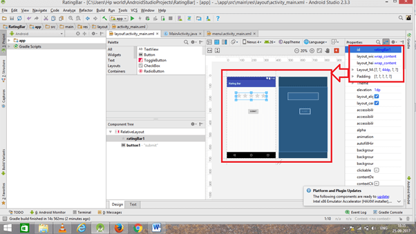 RatingBar Android App