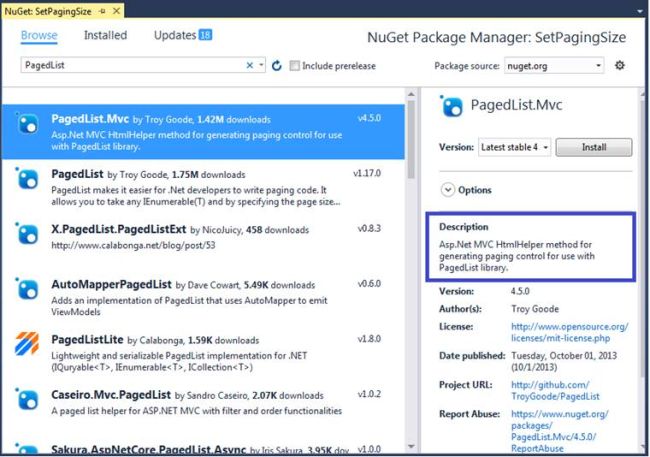 Pagination in Asp.Net MVC