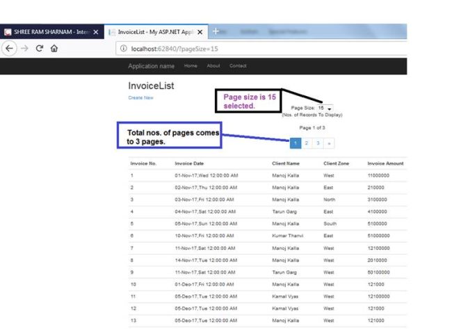 Pagination in Asp.Net MVC