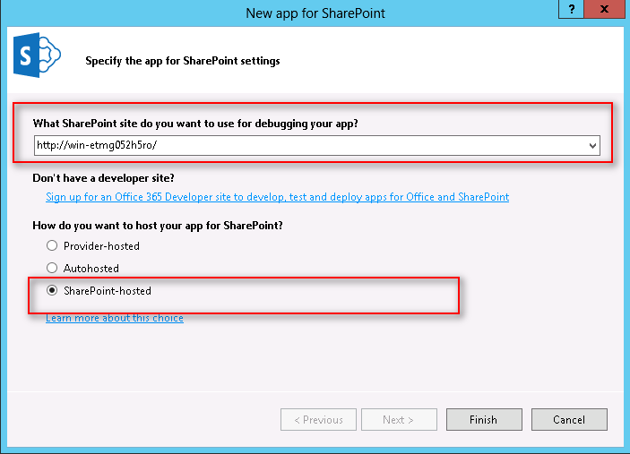 SharePoint Hosted