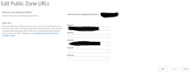 Central Admin - Alternate Access Mappings - Editing "Edit Public Zone URLs"