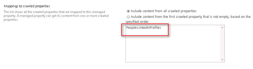 Managed Property Definition
