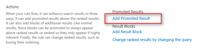 Add Promoted Results