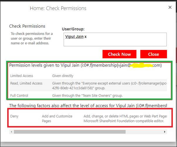 SharePoint Permissions Issue
