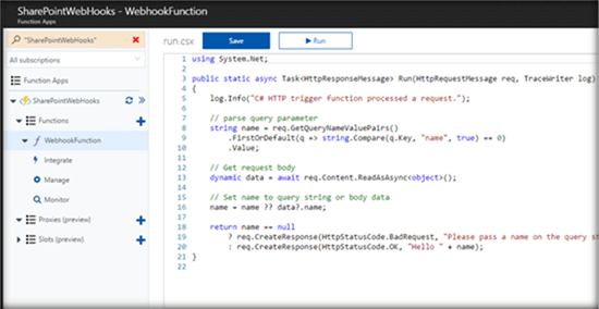 SharePoint Webhooks