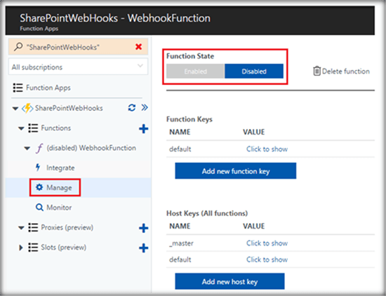 SharePoint Webhooks