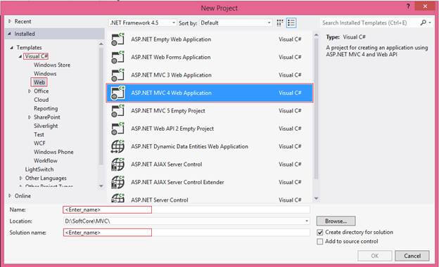 ASP.NET MVC 4 Web Application