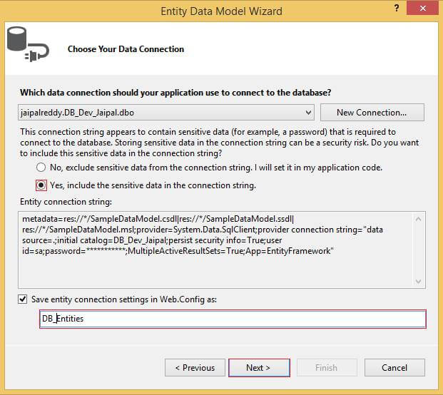 Choose your data connection