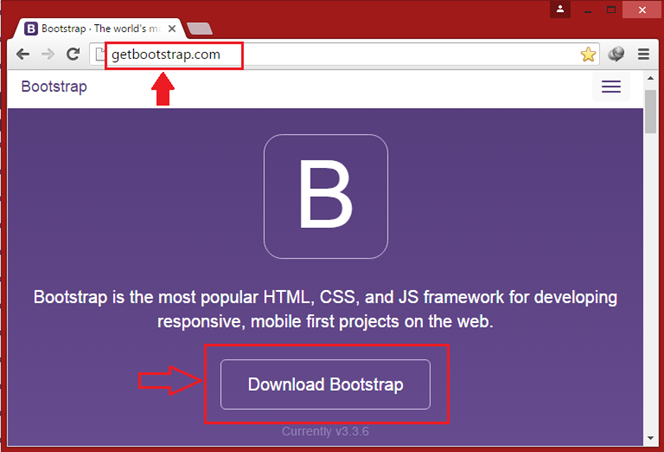 download the latest version of Bootstrap