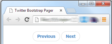 Twitter Bootstrap Pager