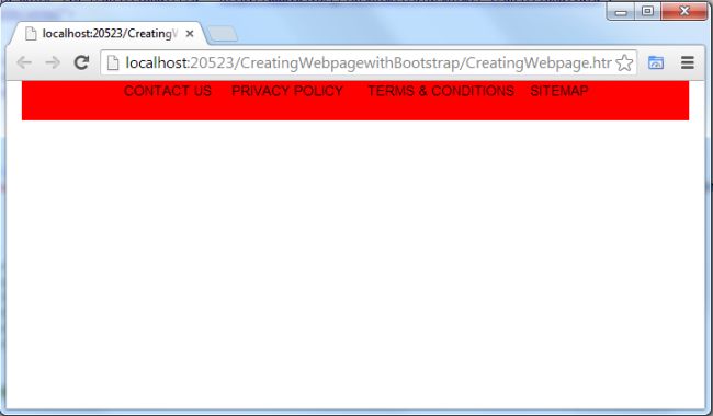 rendered with Bootstrap 
